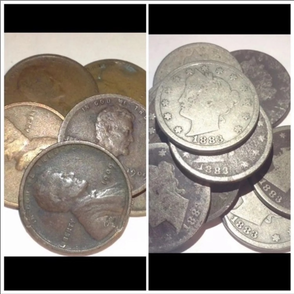 2 Rare First Year 1909 1C & 1883 5C Set!